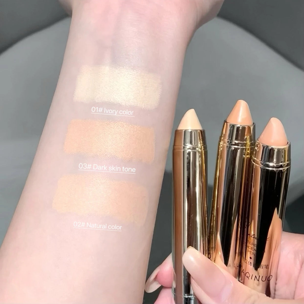 Facial and Eye Concealer Pen Natural Flawless Concealer Pen Water Soft Lip Liner Easy to Apply Face Concealer Makeup - AliExpress 66