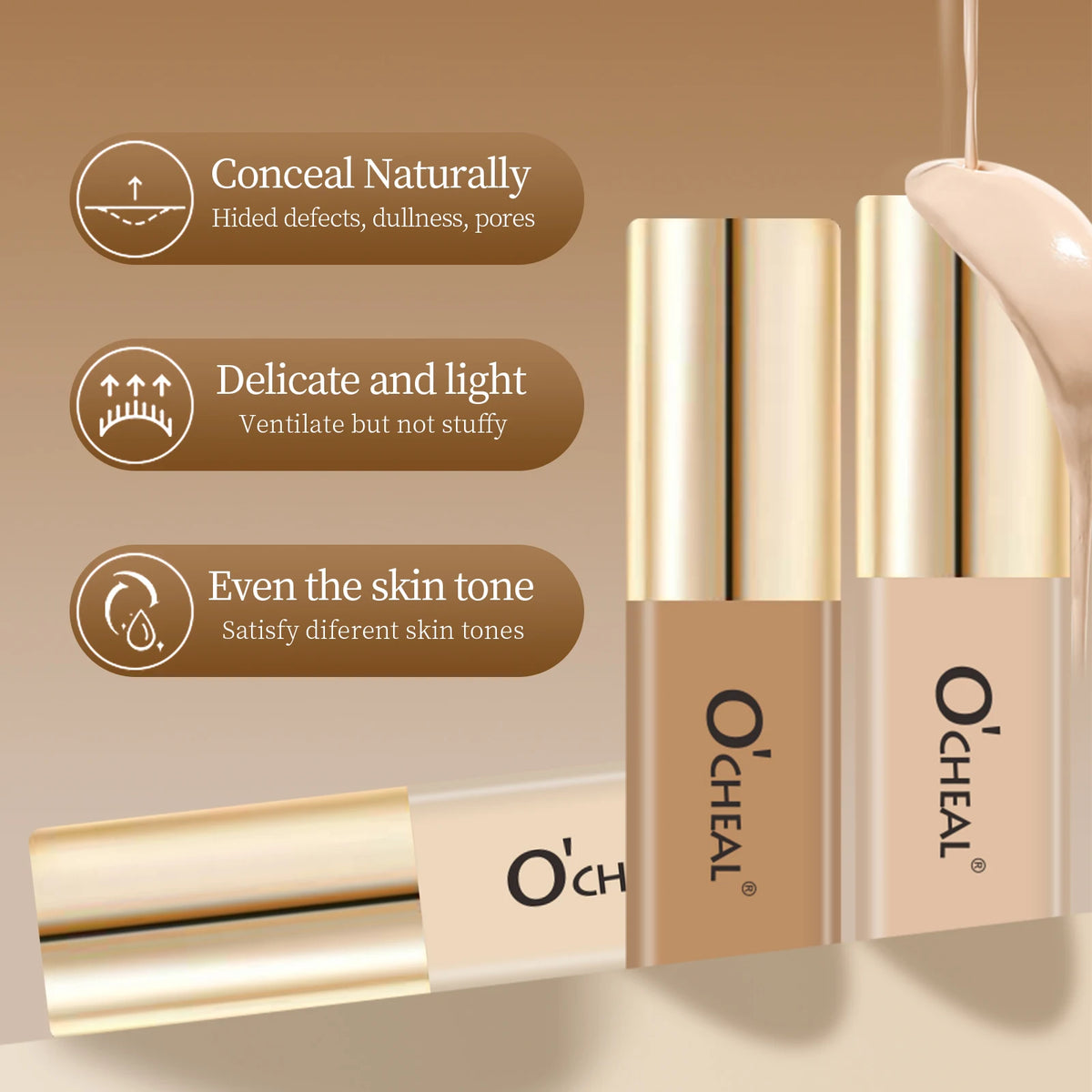Ocheal Liquid Concealer Matte High Coverage Waterproof Oil Control Moisturizing Long Lasting Concealer Professional Face Makeup - AliExpress 66