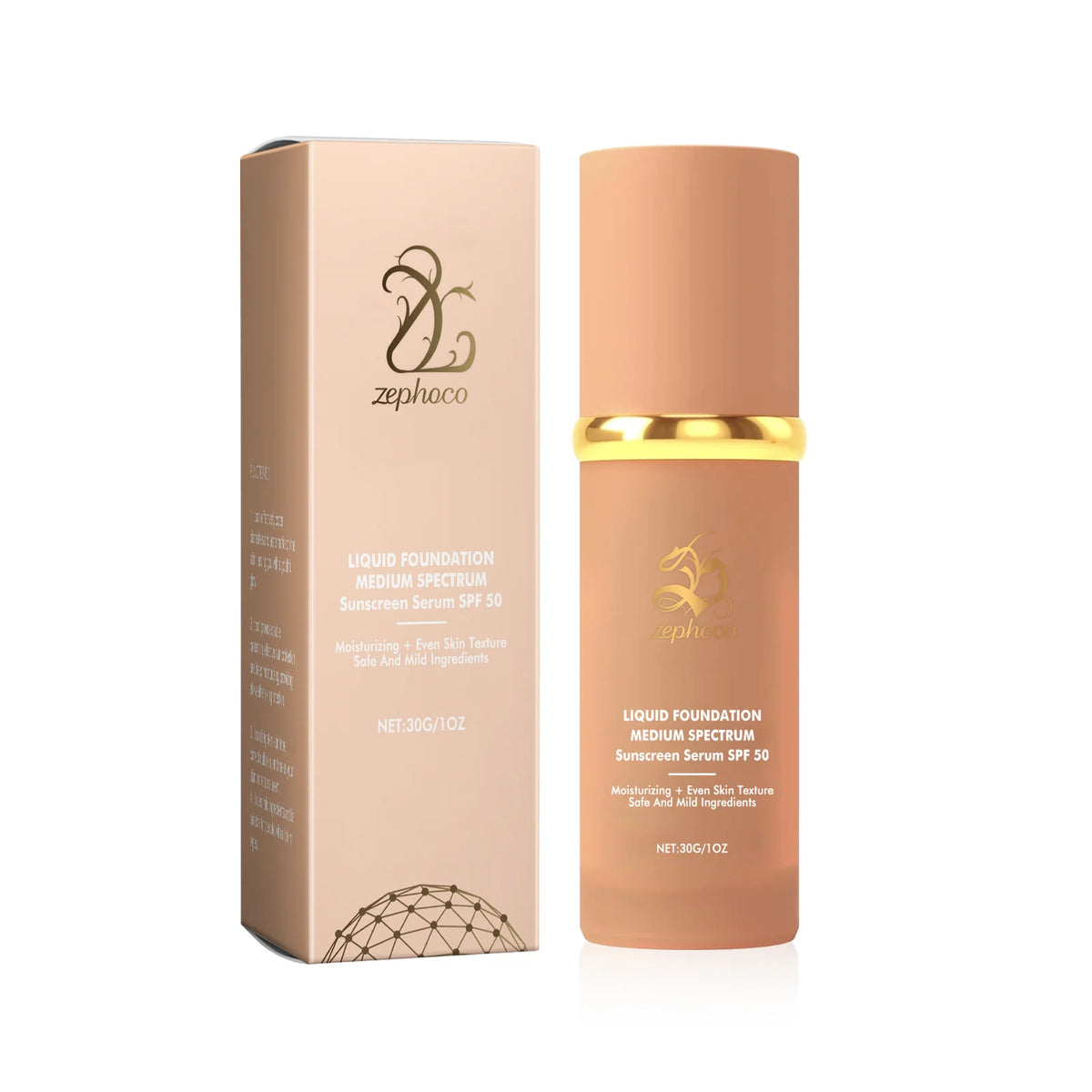 Zephoco Color Changing Liquid Foundation Waterproof Sweatproof SPF50+ High Coverage Flawless Complexion Concealer Long Lasting Base Makeup - AliExpress 66