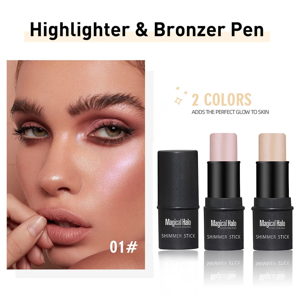 Magical Halo Highlighter Stick for Face Glitter