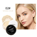 QIBEST Loose Powder Setting Powder Long Lasting Brightening Oil Control Full Coverage Smooth Natural Face Makeup Cosmetics