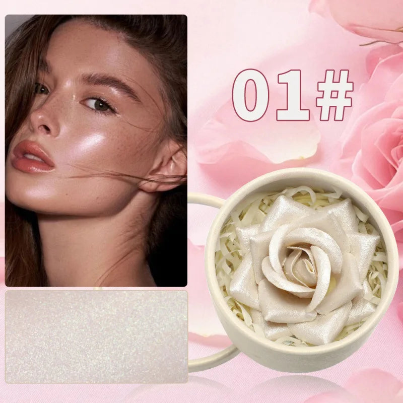 SAM SUGAR 3D Rose Blush Highlighter Natural Glow Petal Shape Easy Blend Nude Cheek Color Portable Face Contour for Women - AliExpress 66