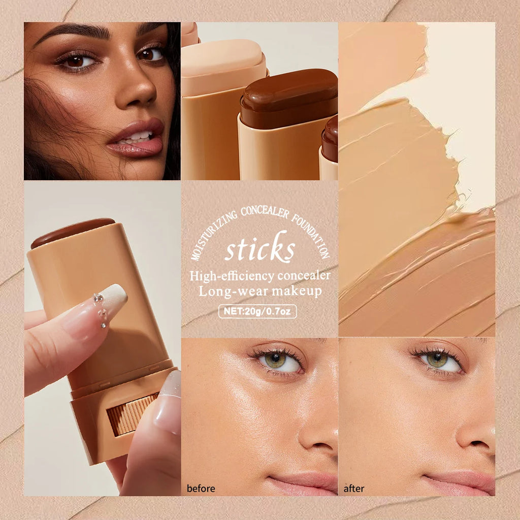 O'cheal Face Foundation Sticks Moisturizing Concealer Contouring Cream Matte Bronzer Face Brighten Makeup Beauty Cosmestic