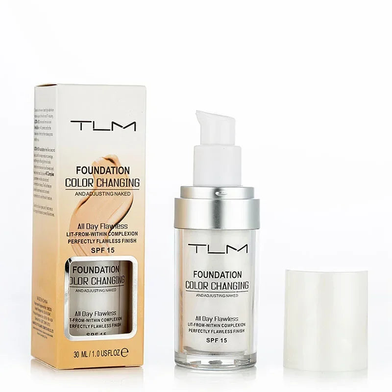 TLM Magic Foundation Color Changing Liquid Foundation Anti-oil Sweatproof Concealer Brightening Hydrating Makeup Flawless Base - AliExpress 66