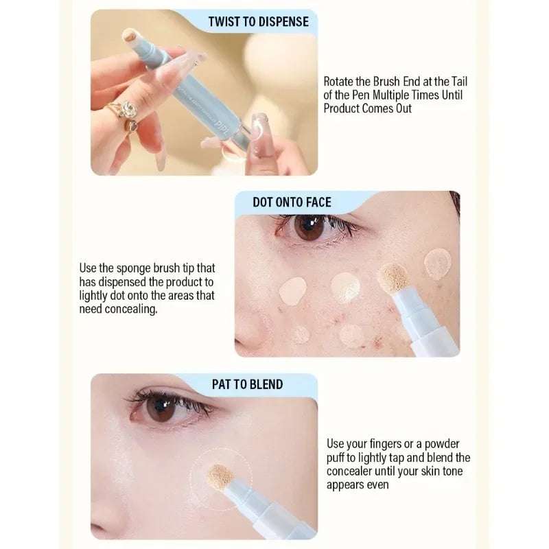 Liquid Concealer Pen Highlighter Stick Full Cover Contouring Foundation Brightener Dark Circles Freckles Acne Contouring Makeup - AliExpress 66