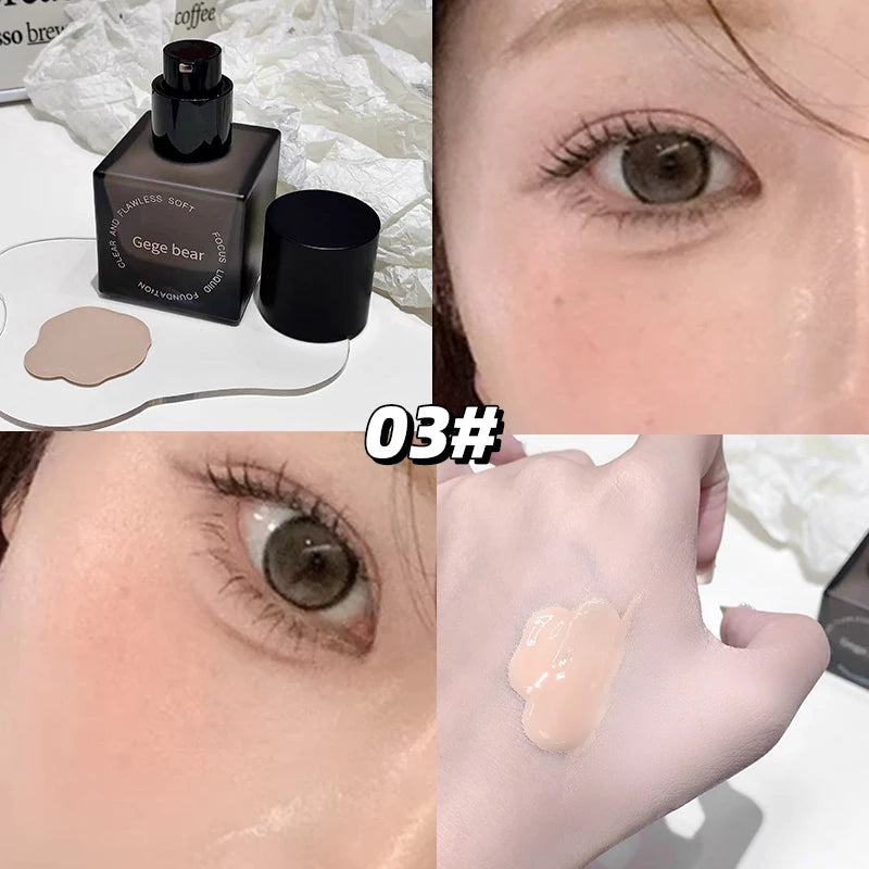 Gege Bear Clear Flawless Foundation, Natural, Hydrating, Long-Lasting, Coverage for Dry and Oily Skin Types to Even Skin Tone - AliExpress 66