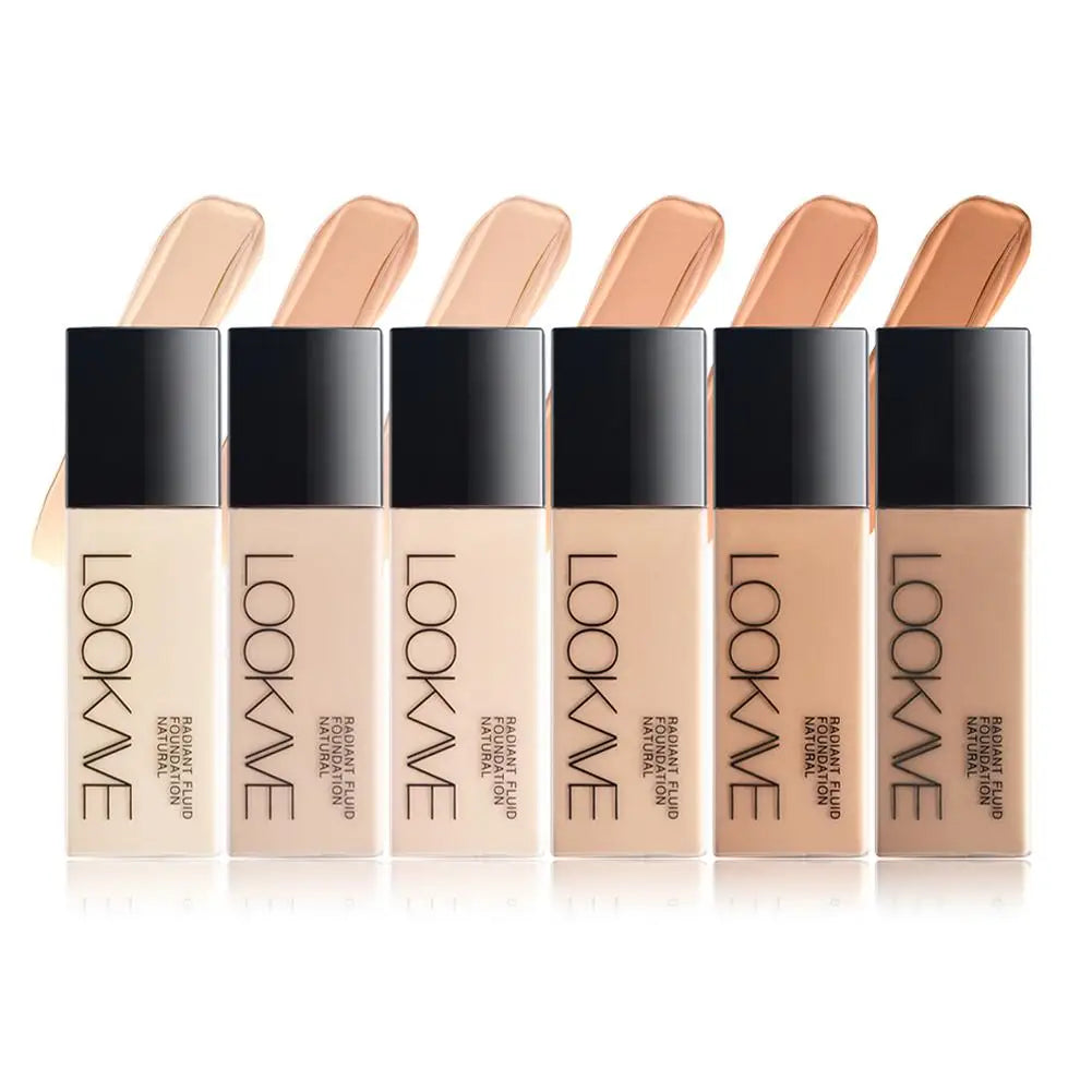 LOOKAVE Liquid Foundation Long Lasting Full Coverage Natural Matte Liquid Foundation Moisturizing Concealer CC Cream Base Makeup - AliExpress 66