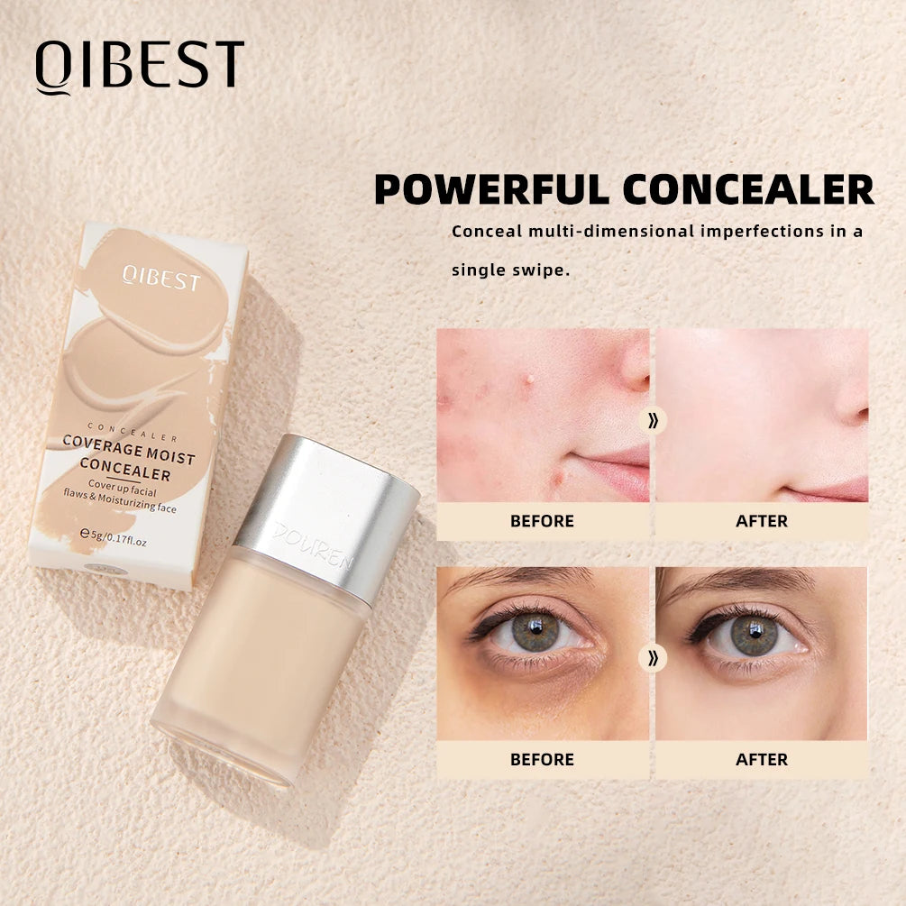 QIBEST Matte Lasting Liquid Concealer Stick Moisturizing Waterproof Full Face Cover Acne Dark Circles Concealer Cream Makeup - AliExpress 66