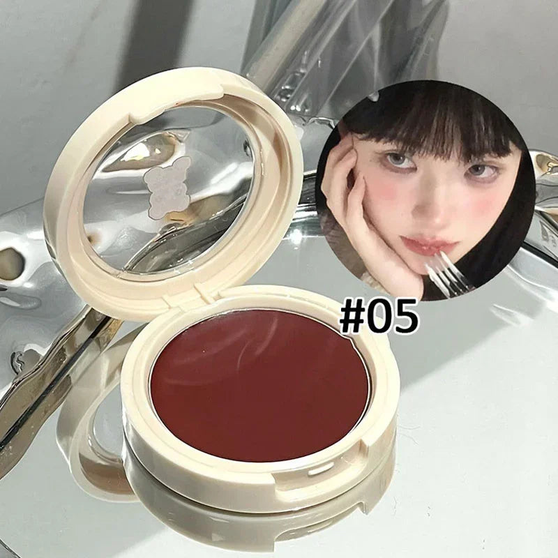 Monochrome Red Blush Cream Face Mineral Pigment Peach Nude Pink Matte Natural Mud Blusher Brighten Lasting Cheek Rouge Cosmetic - AliExpress 66