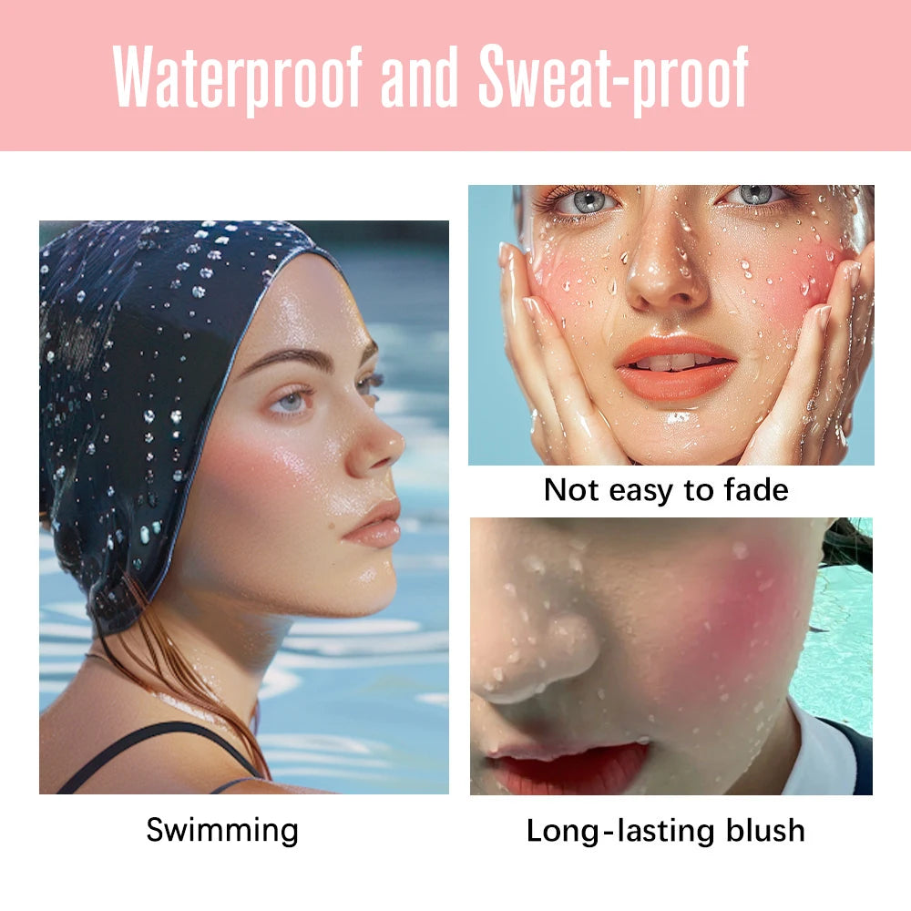 Lakerain Butter Blush High Color Rendering Brightening Makeup Long-lasting Makeup Effect Waterproof Sweat-proof Butter Blush - AliExpress 66