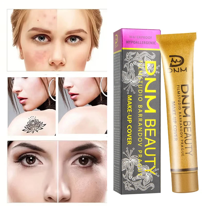 Gold Tube Full Coverage Concealer,Face High Coverage Foundation Cream For Dark Circles Tattoos Freckles Redness,Even Skin Tone - AliExpress 66