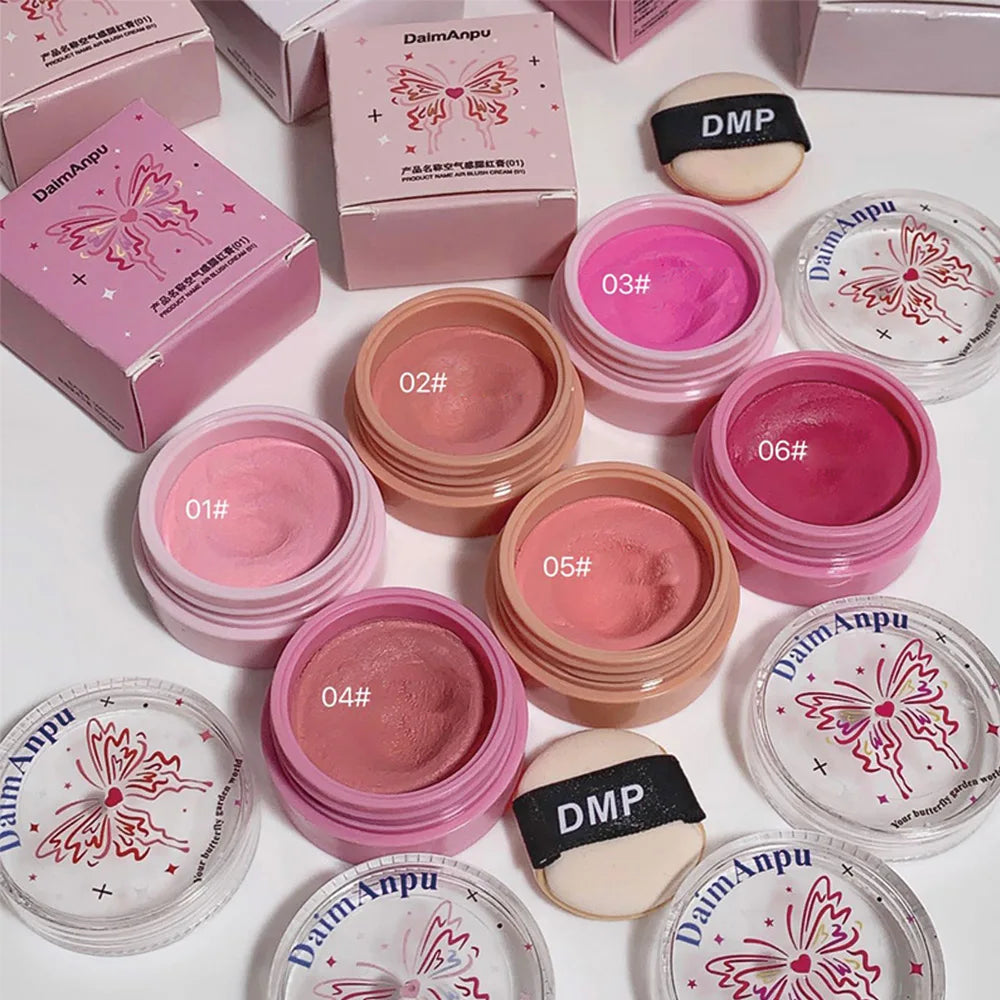 Airy Blush Clay Pigmented Powdery Cream Blusher DaimAnpu Long-Lasting Tender Look Uplifting Color Matte Girlish Blush - AliExpress 66