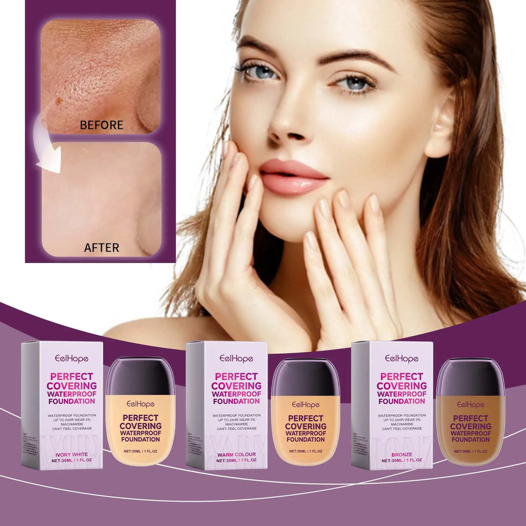 Perfect Covering Waterproof Oil Resistant Foundation Long Lasting Moisturizing Lightweight Breathable Face Makeup Concealer - AliExpress 66