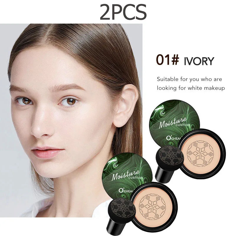 Ocheal BB Cream Air Cushion Compact Make Up Foundation Concealer Cream for Face Cosmetics Makeup Mushroom Head Puff - AliExpress 66