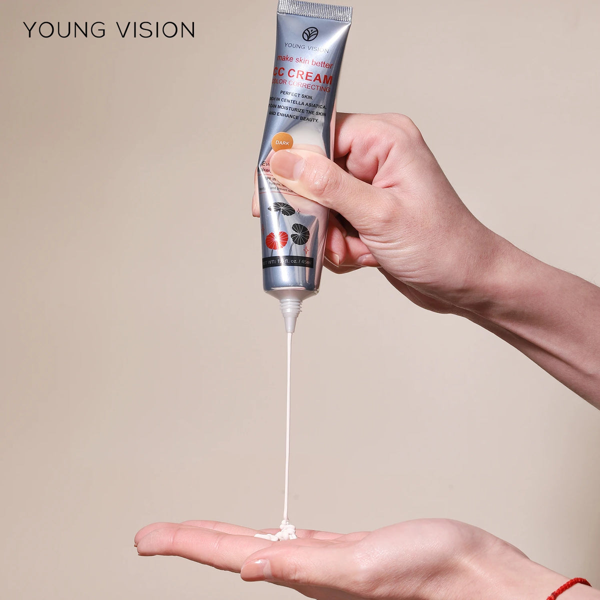 YOUNG VISION 2-Color Light Delicate Repair Color Change Isolation CC Cream Watery Thin Natural Nude Sunscreen Concealer Liquid - AliExpress 66