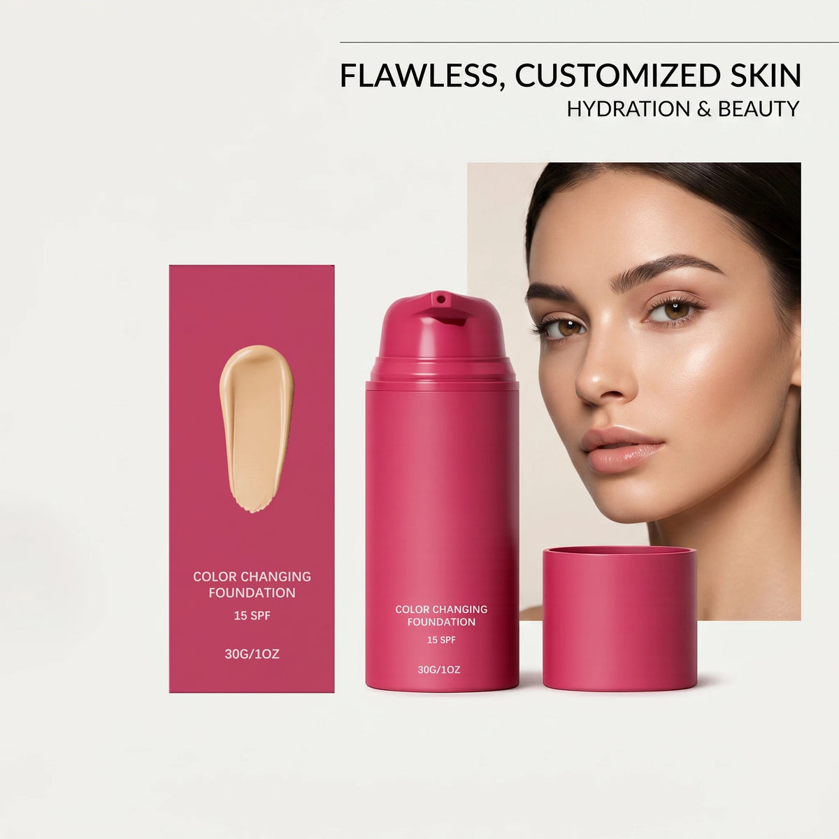 Color Changing Foundation Natural Color Spf15 Sun Protection Makeup Full Coverage Even Skin Tone Lightweight Moisturizing Makeup - AliExpress 66