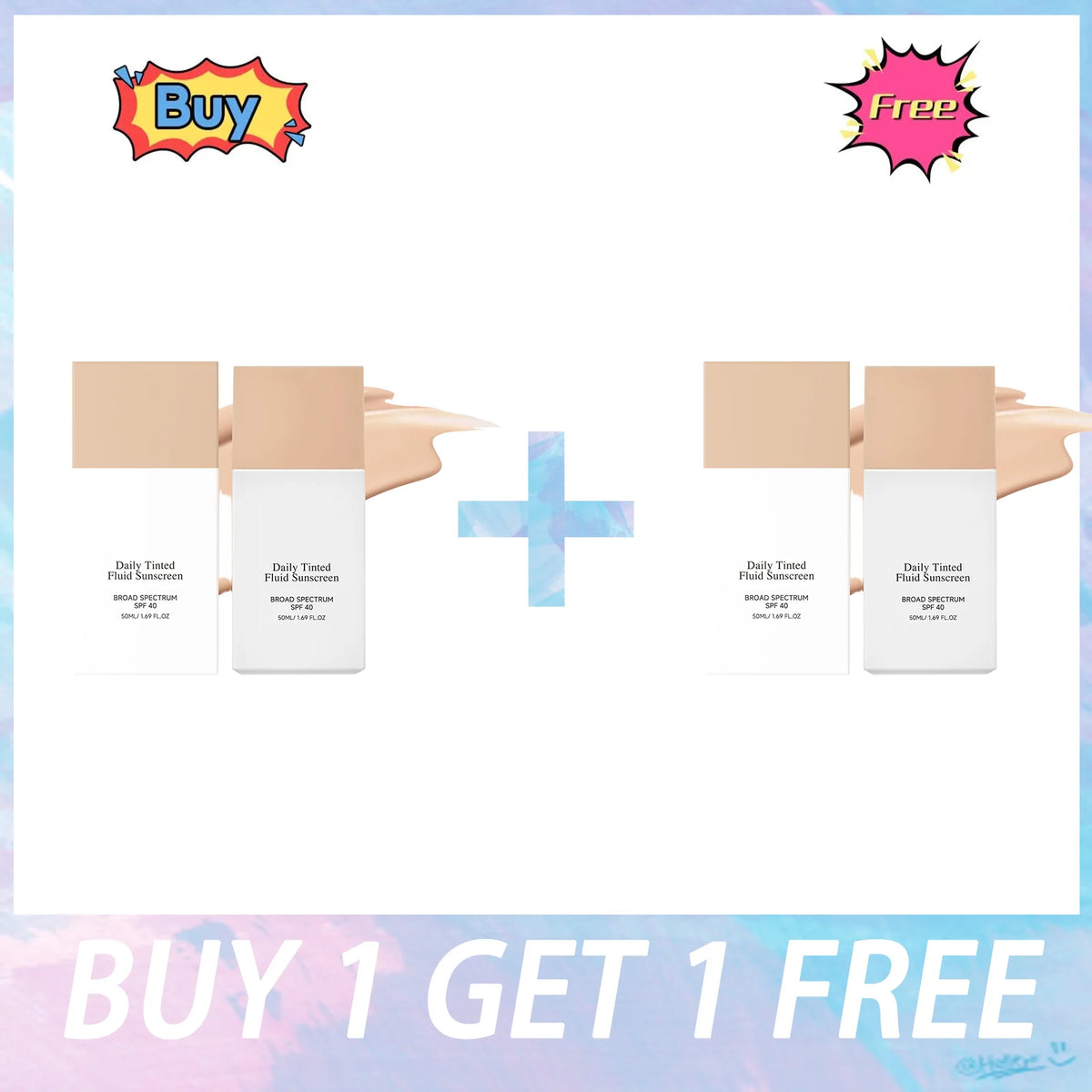 Hydrating Concealer Lotion Even Skin Tone Smooth Skin Relieve Dryness Provide UV Protection Tinted Fluid Sunscreen Moisturizer