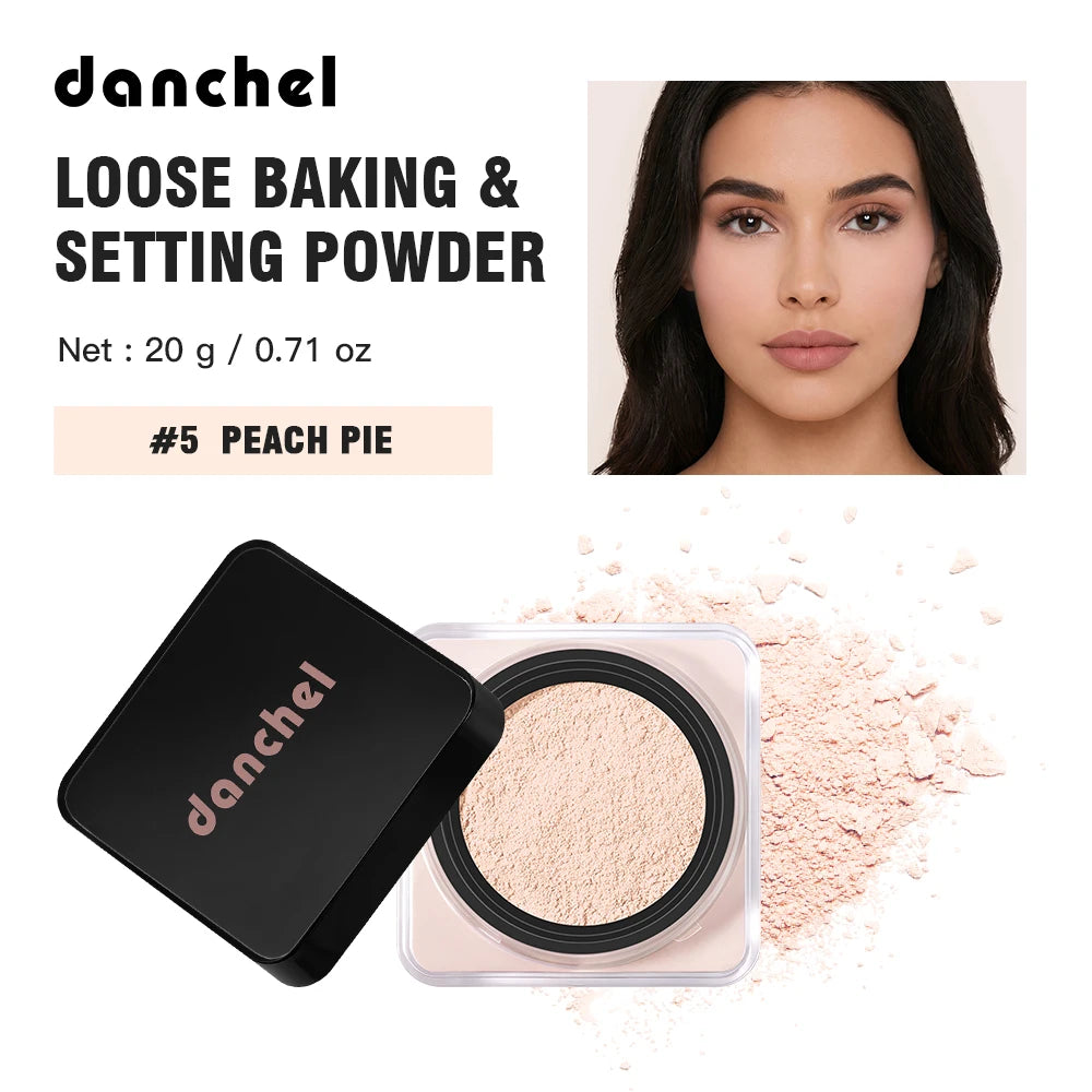 8 Shades Loose Baking Setting Powder Matte Oil Control Waterproof Sweat Resistant Longwear Brightening Face Cosmetic Blur Pores