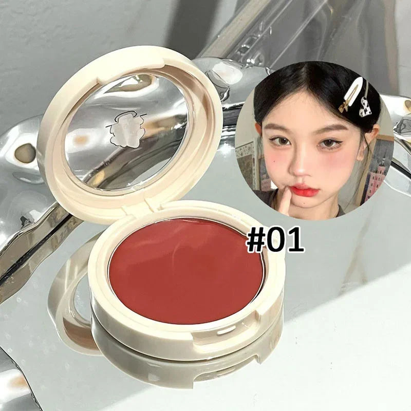 Monochrome Red Blush Cream Face Mineral Pigment Peach Nude Pink Matte Natural Mud Blusher Brighten Lasting Cheek Rouge Cosmetic - AliExpress 66