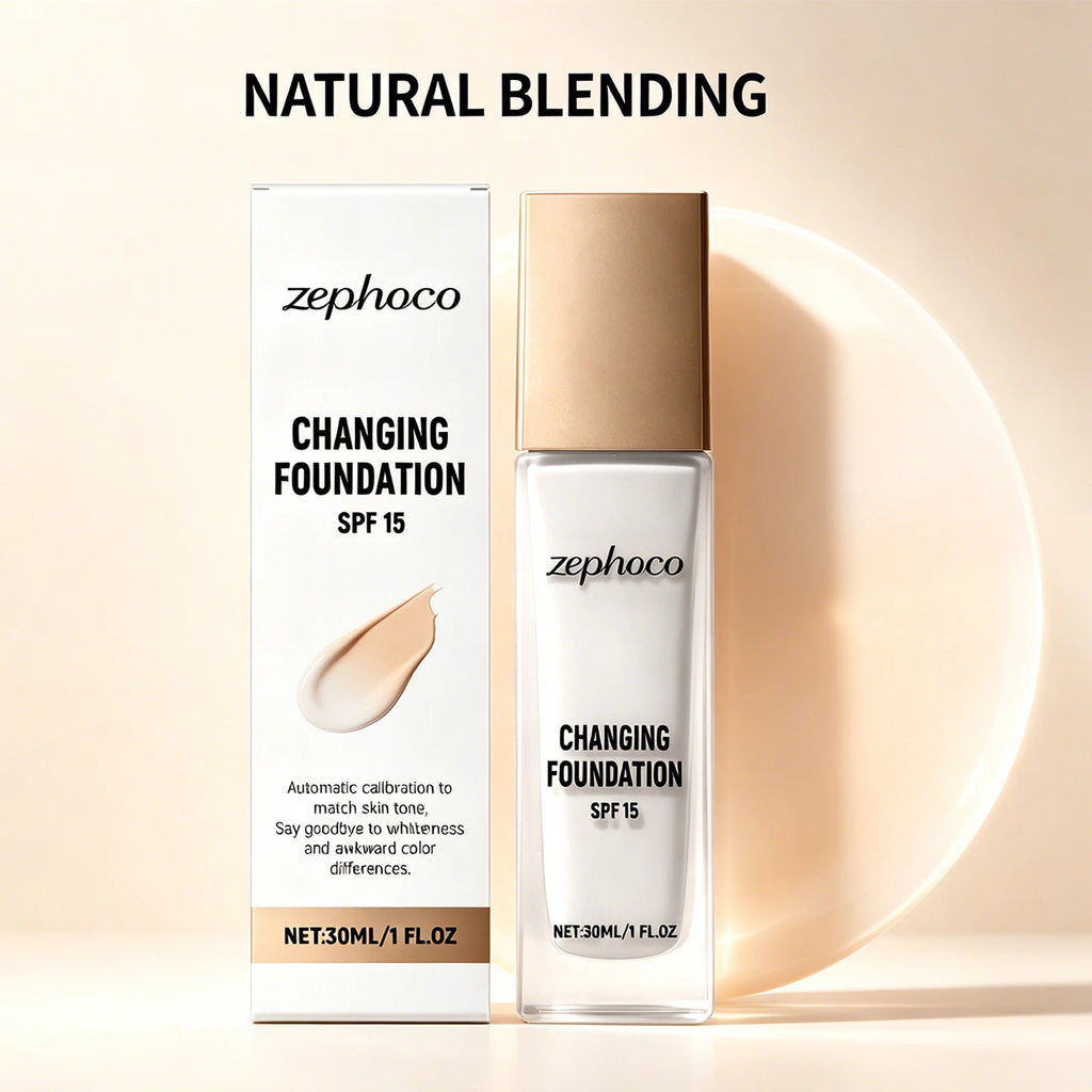 Color Changing Foundation Temperature Sensitive Matte Finish High Coverage Lightweight Hydrating Match Skin Tone Long Lasting - AliExpress 66