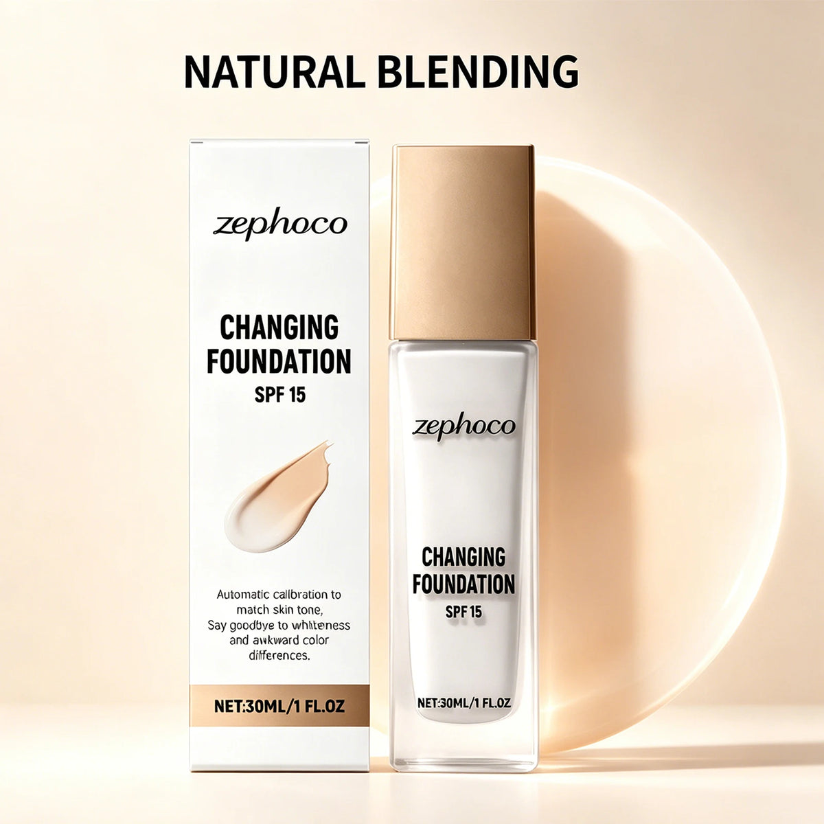 Color Changing Foundation Temperature Sensitive Matte Finish High Coverage Lightweight Hydrating Match Skin Tone Long Lasting - AliExpress 66