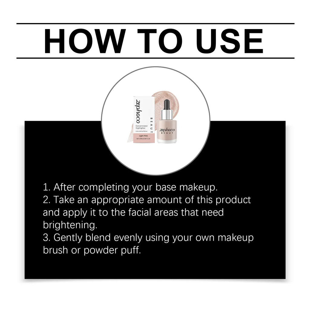Concentrated Highlighter Liquid Enhance Skin Radiance Refined Makeup Effect Easy Application Suitable Daily Facial Makeup - AliExpress 66