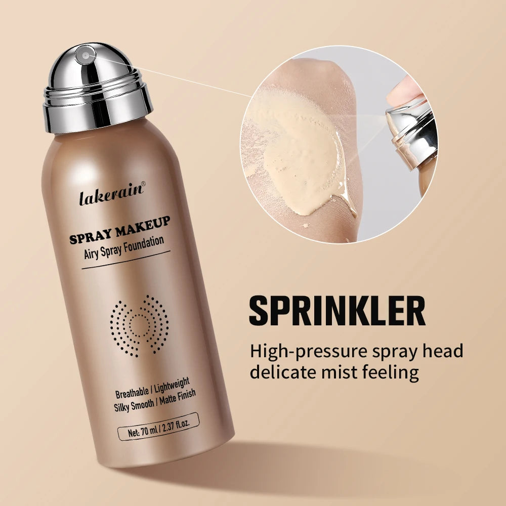 Airy Foundation Spray Waterproof Sweat-resistant Natural Silky Matte Finish Even Skin Tone Breathable Foundation Make-up Spray - AliExpress 66