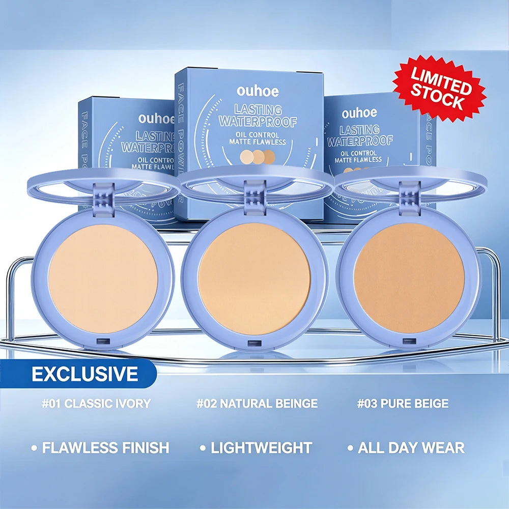 Waterproof Sweatproof Setting Powder Brightens Conceals Natural OilControl Invisible Pores Lasting Matte FullCoverage