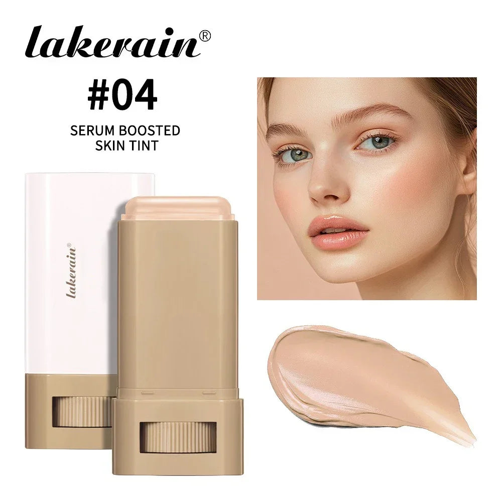 6 Colors Tinted Foundation Cream Stick, Waterproof Oil Control Concealer Foundation, Smooth Matte Full Coverage Makeup Stick