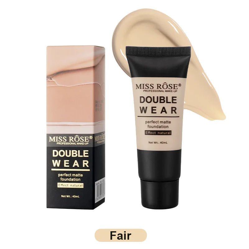 MISS ROSE 40ml Natural Nude Liquid Foundation Sweatproof Concealer Cream Daily Facial Makeup Cosmetics - AliExpress 66