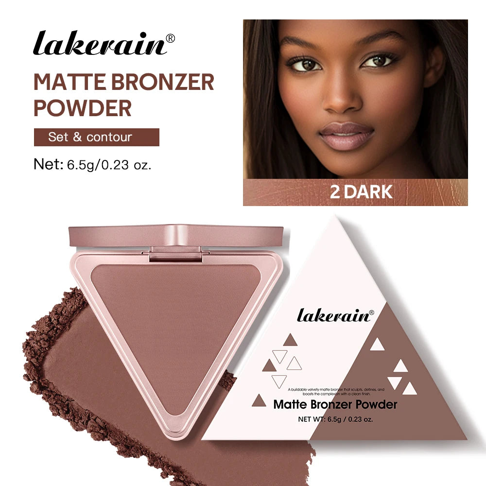 Lakerain Matte Bronzer Powder Long Lasting Makeup Effect Waterproof Sweatproof Setting Powder Oil Control Bronzer Face Makeup - AliExpress 66