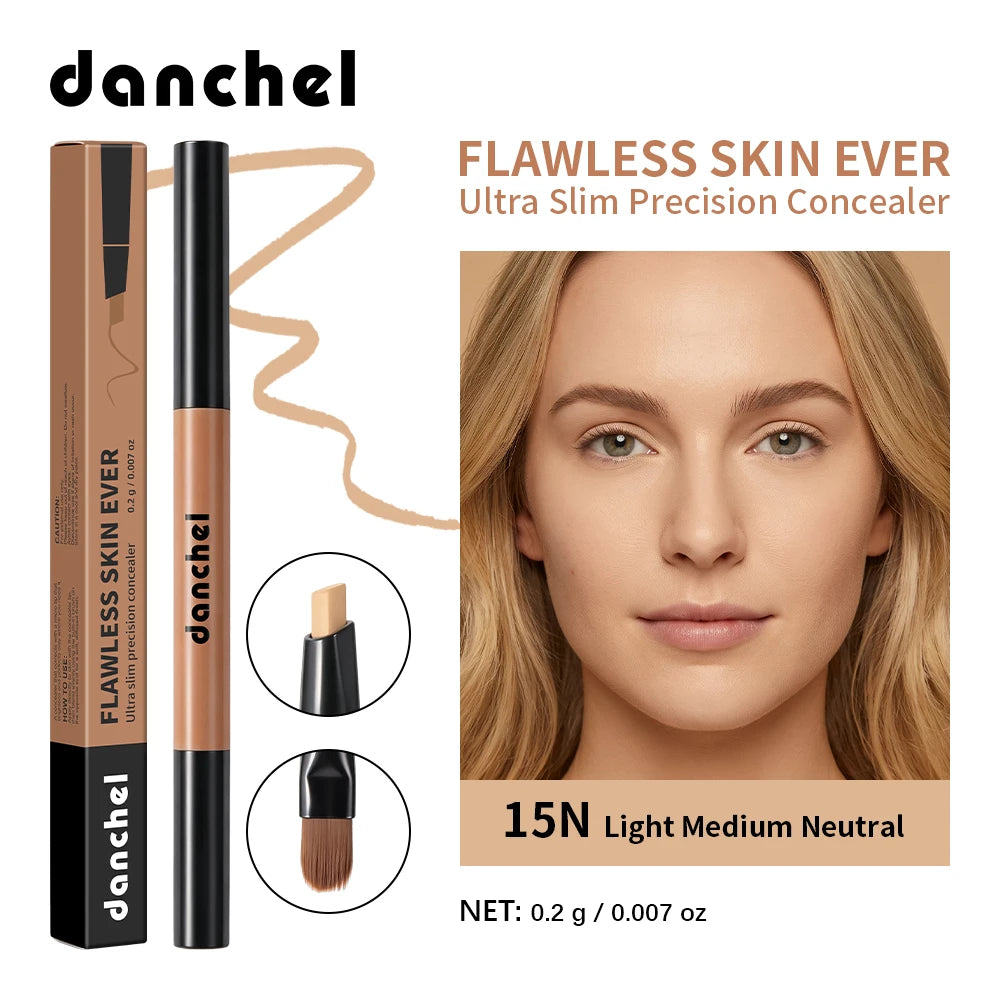 Flawless Skin Precision Concealer Dual-head Design Natural Skin Finish Precision Cover Redness,Spots,Dark Circles Concealer Pen - AliExpress 66