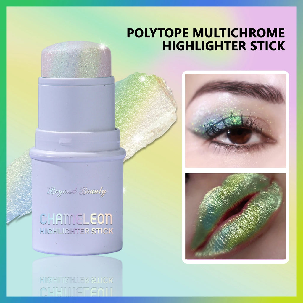 Chameleon Holographic Glitter Shimmer Stick,Makeup for Face and Body,Color Changing Under Light,Long Lasting Highly Pigmented - AliExpress 66