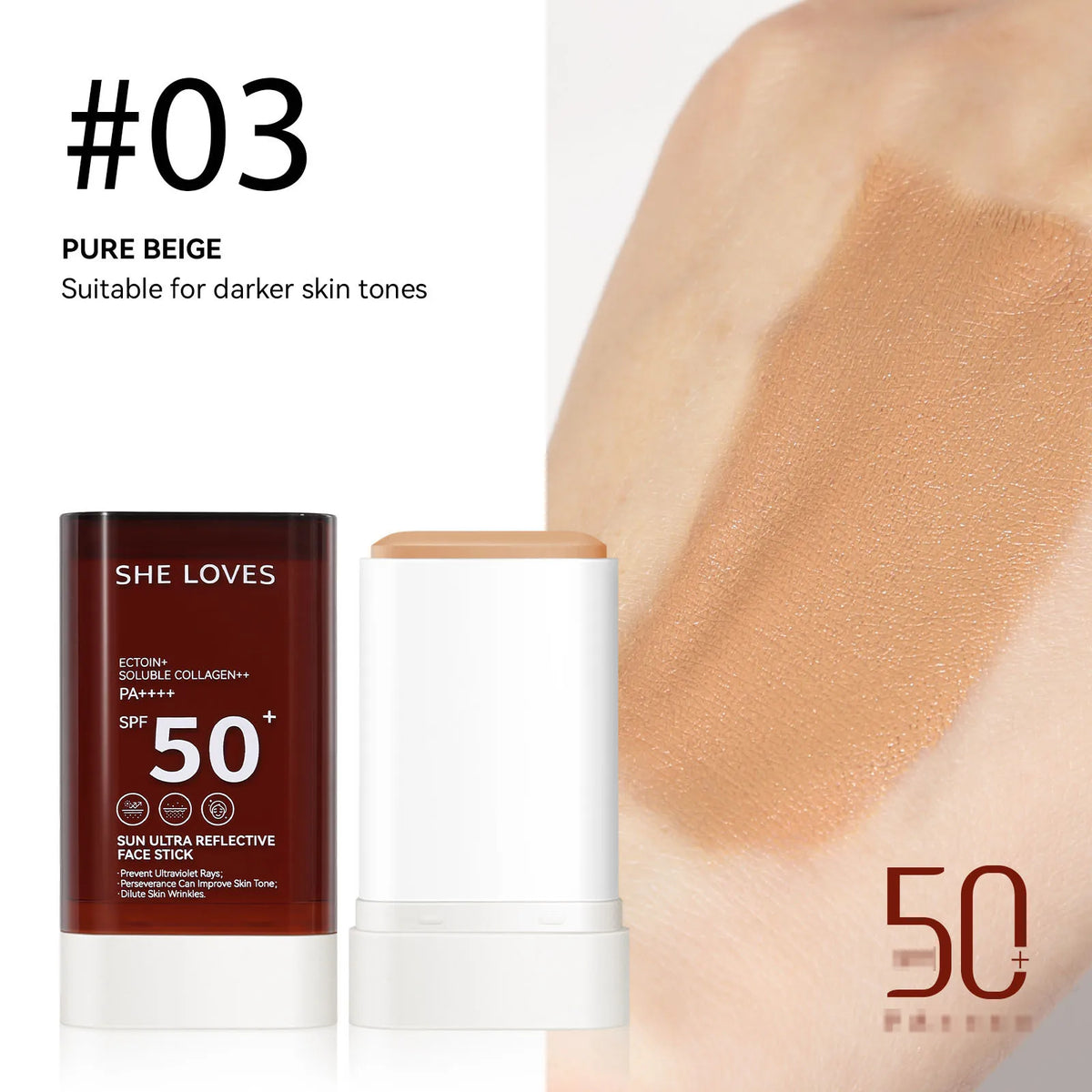 SPF Foundation Stick Full Coverage Natural Finish