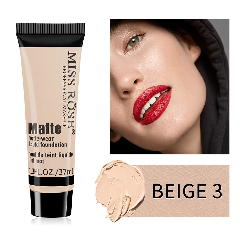 MISS ROSE Contour Liquid Foundation, High Coverage Long?lasting Concealing Cream Foundation Facial Base Makeup Cosmetics - AliExpress 66