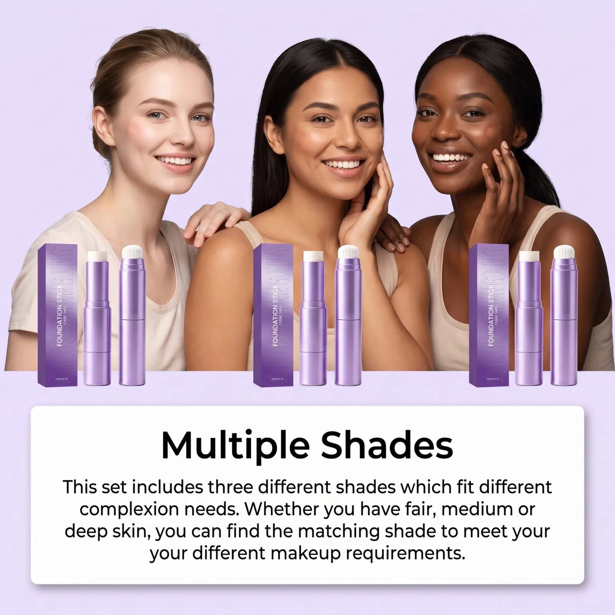 Dual Head Color Changing Foundation Stick High Coverage Moisturizing Long Lasting Flawless Finish Smart Tone Adapt Makeup 10g - AliExpress 66