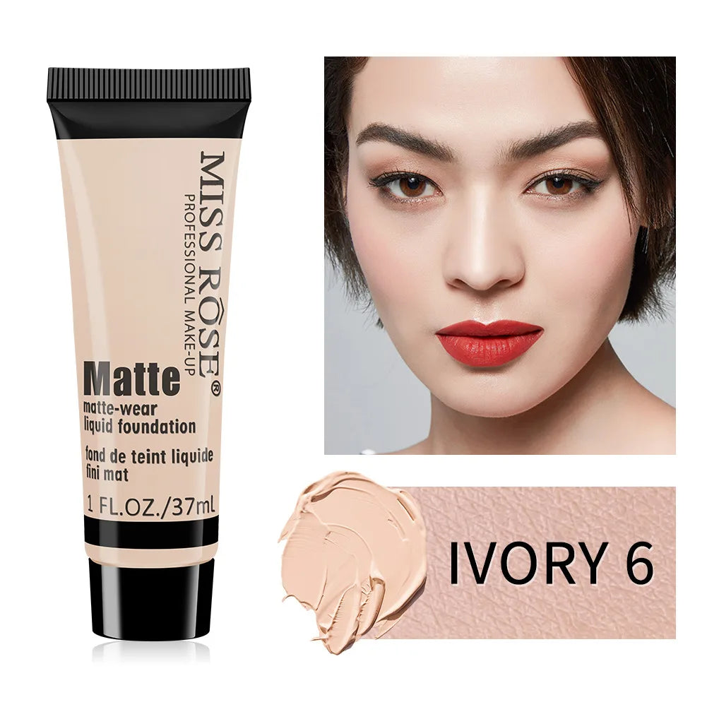 MISS ROSE Contour Liquid Foundation, High Coverage Long?lasting Concealing Cream Foundation Facial Base Makeup Cosmetics - AliExpress 66