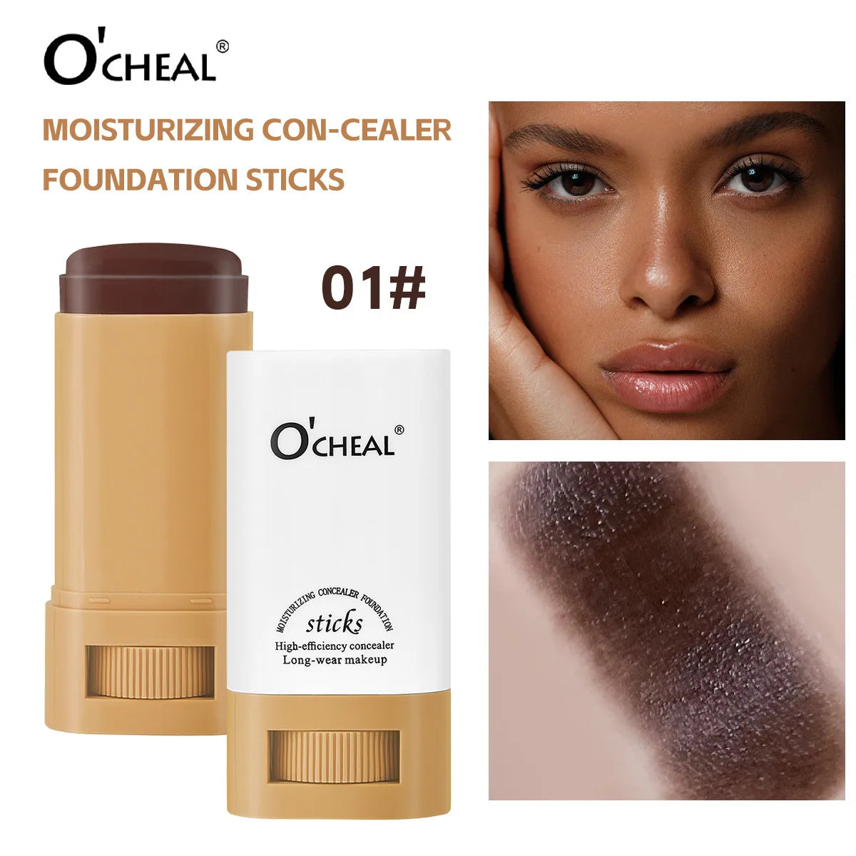 Waterproof Concealer Stick Lightweight Foundation Long Lasting Moisturizing Cover Blemishes Natural Finish Brightening Makeup - AliExpress 66