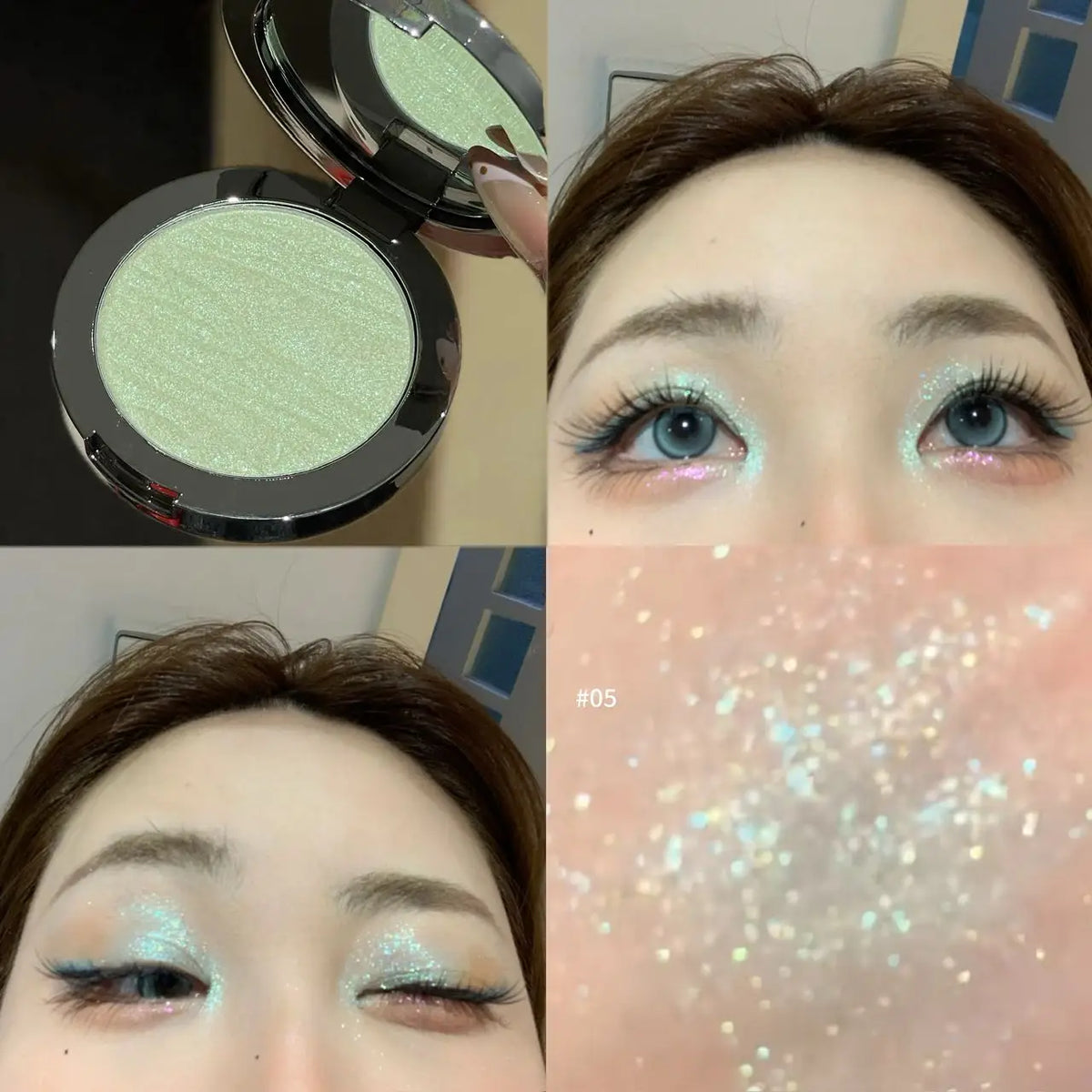 Faiccia Dual Use Eyeshadow Highlighter Sparkling Shimmer Long Lasting Oil Control for Daily Party Looks - AliExpress 66