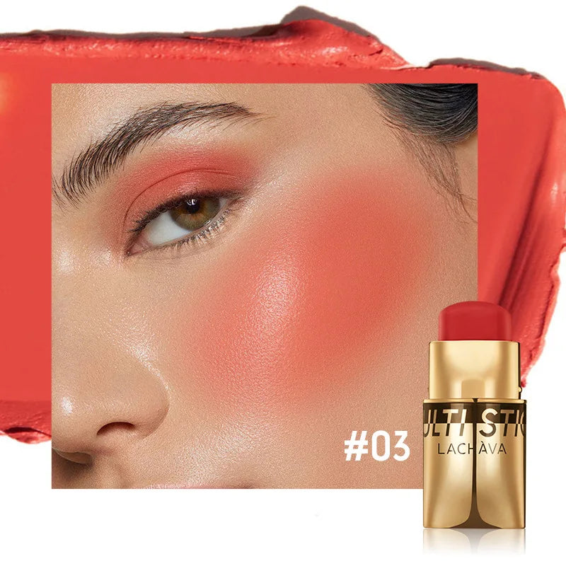 3 in 1 Waterproof Blush Stick For Lips Face Eyes Natural Brightening Makeup Multi Use Beauty Creamy Long Lasting - AliExpress 66