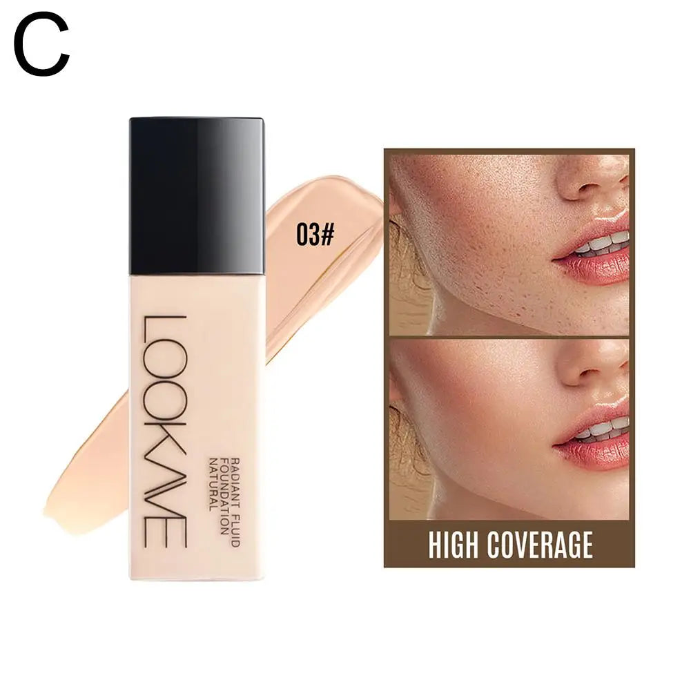 LOOKAVE Liquid Foundation Long Lasting Full Coverage Natural Matte Liquid Foundation Moisturizing Concealer CC Cream Base Makeup - AliExpress 66