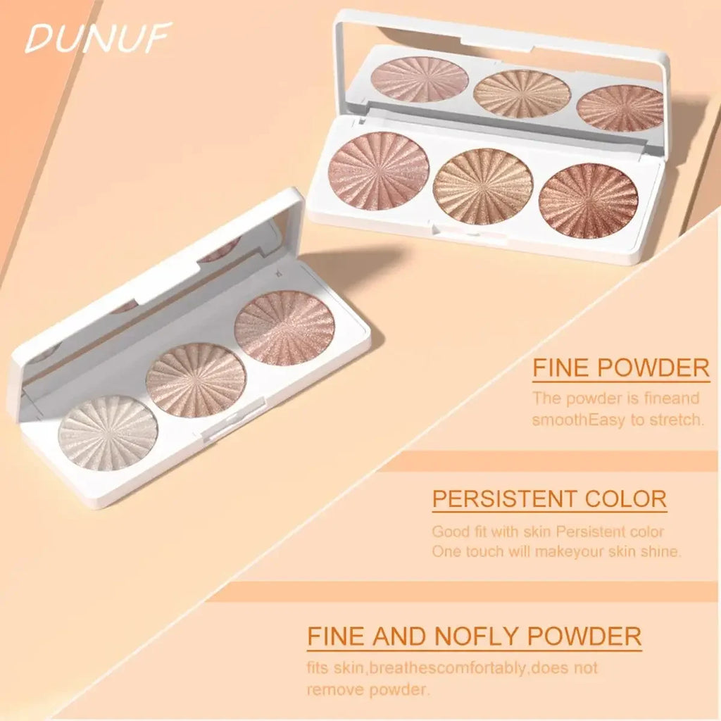 Highly Pigmented Waterproof Baked Highlighter Palette Blush Contour 4in1 Face Makeup Long Lasting Beauty Cosmetics - AliExpress 66