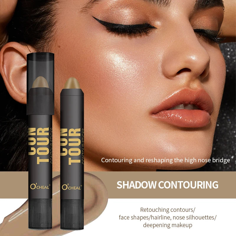 Professional Contour Stick Highlighter Concealer Silkworm Nose Shadow Makeup Pen for Face Sculpting and Highlighting Cosmetics - AliExpress 66