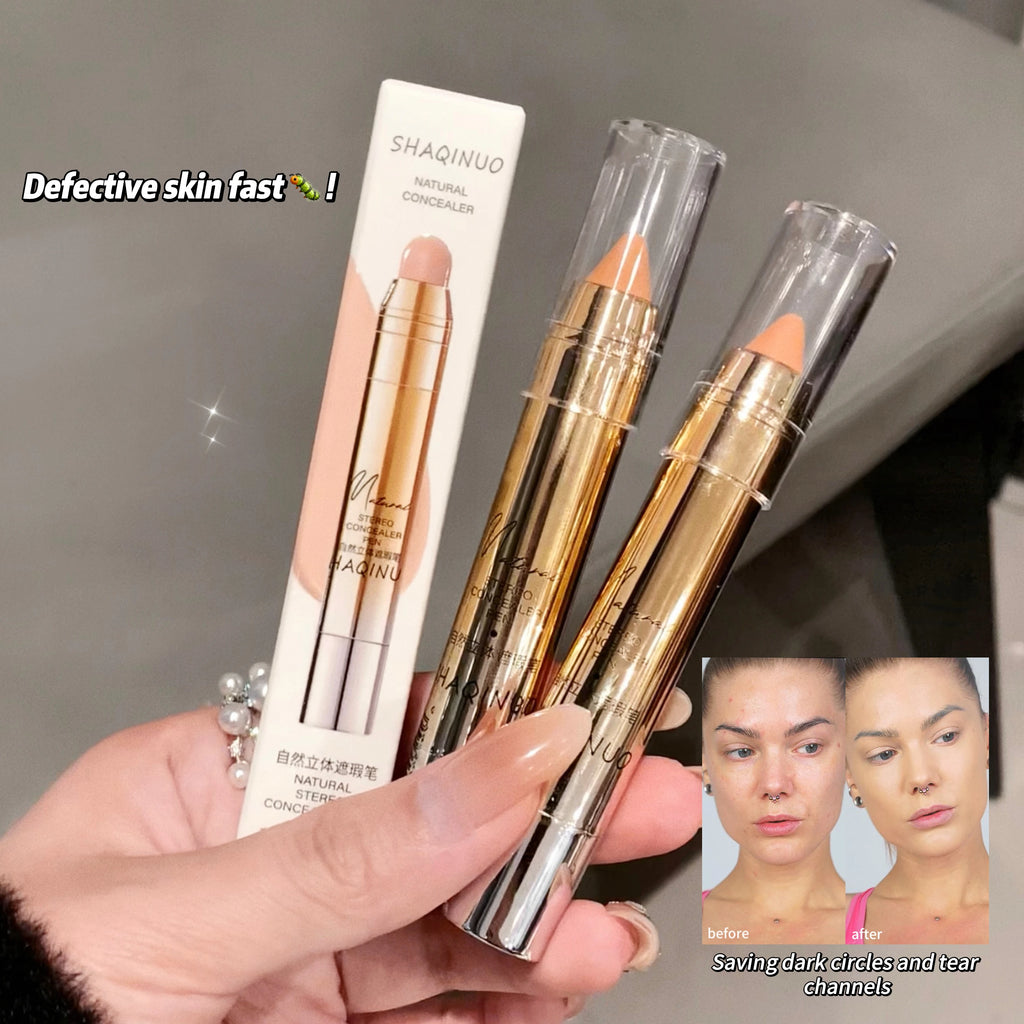 Facial and Eye Concealer Pen Natural Flawless Concealer Pen Water Soft Lip Liner Easy to Apply Face Concealer Makeup - AliExpress 66