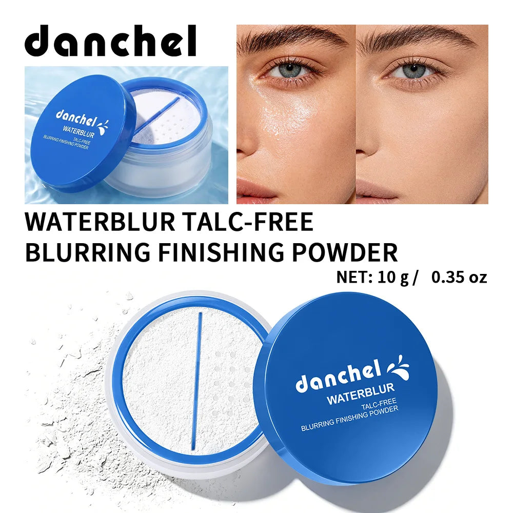 Water Blur Talc-Free Blurring Finishing Powder Long Moisturizing Smooth Refined Even Skin Soft Focus Hides Pores Setting Powder