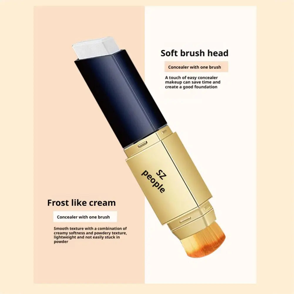 1pcs Dual Ended Foundation Stick Concealer For Face Blemishes High Coverage Lightweight Natural Finish Portable Makeup Stick - AliExpress 66