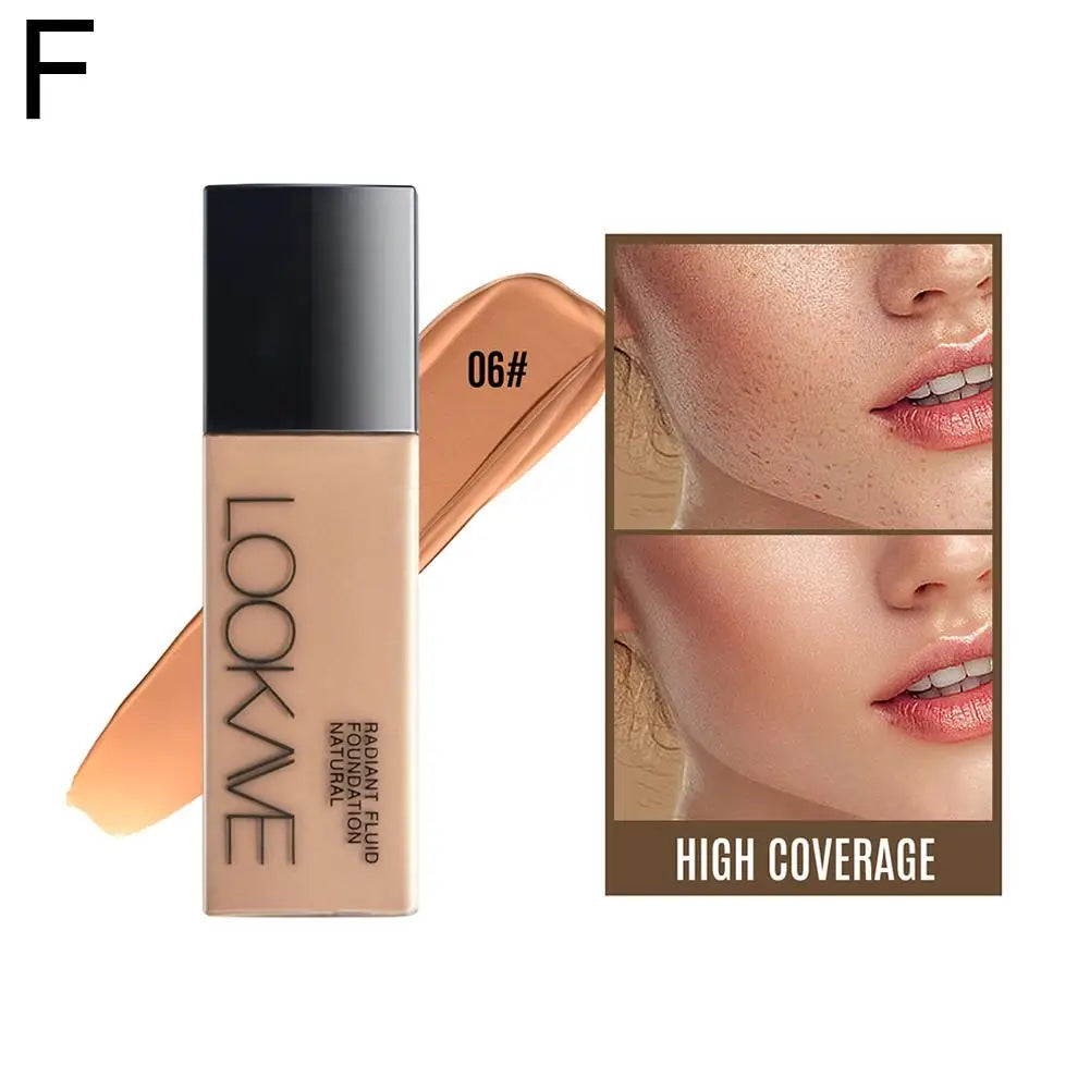 LOOKAVE Liquid Foundation Long Lasting Full Coverage Natural Matte Liquid Foundation Moisturizing Concealer CC Cream Base Makeup - AliExpress 66