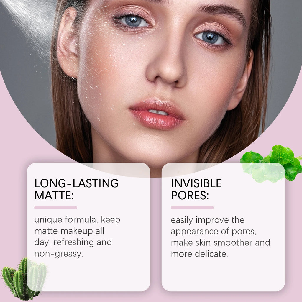 Matte Finish Setting Spray Waterproof Long Lasting Oil Control Pore Tightening Face Mist for All Day Fresh Makeup Hold 60ml - AliExpress 66