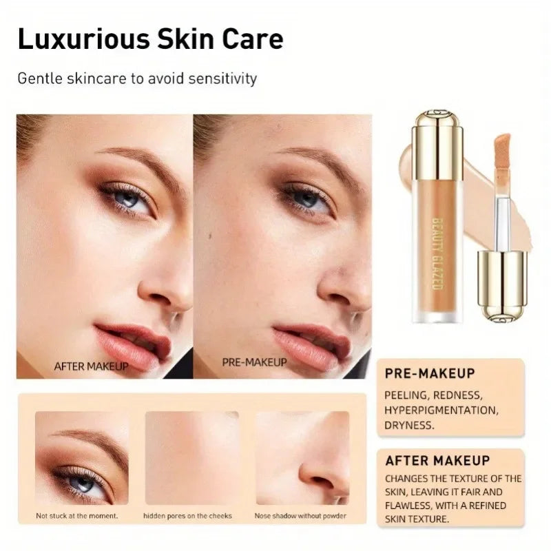 BEAUTY GLAZED Concealer Nourishes The Skin And Comprehensively Covers Dark Circles And Facial Blemishes - AliExpress 66