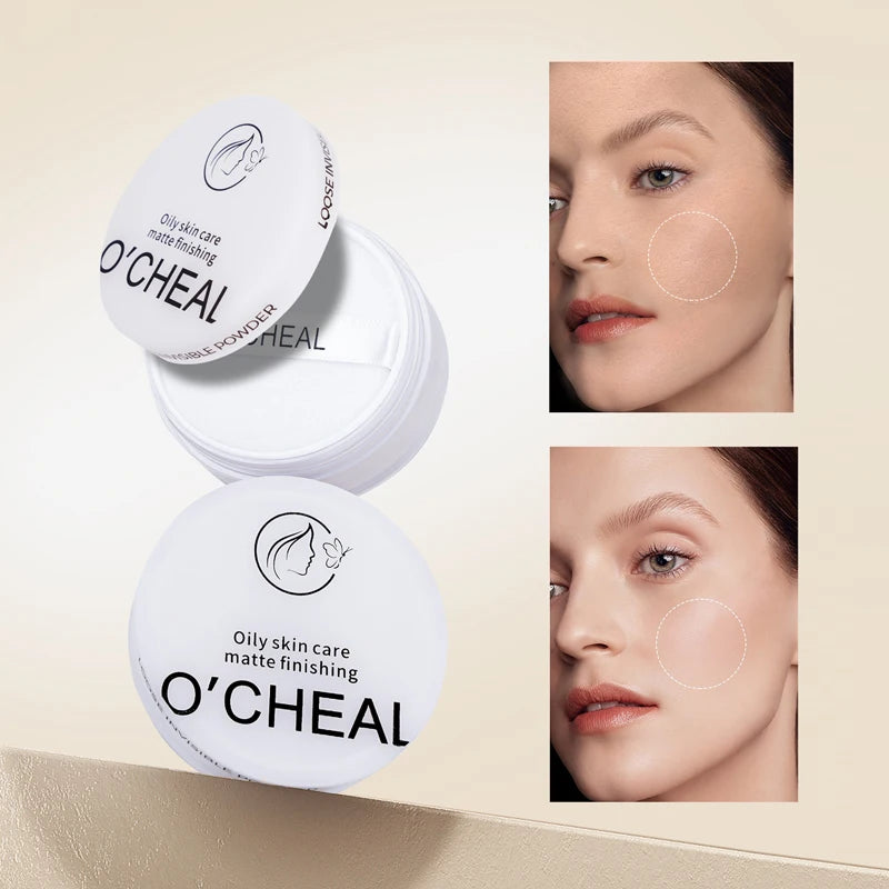O'CHEAL Loose Invisible Powder Oil Control Waterproof Soft-focus Skin Smoothing Lightweight luminous Long-lasting Powder Makeup - AliExpress 66